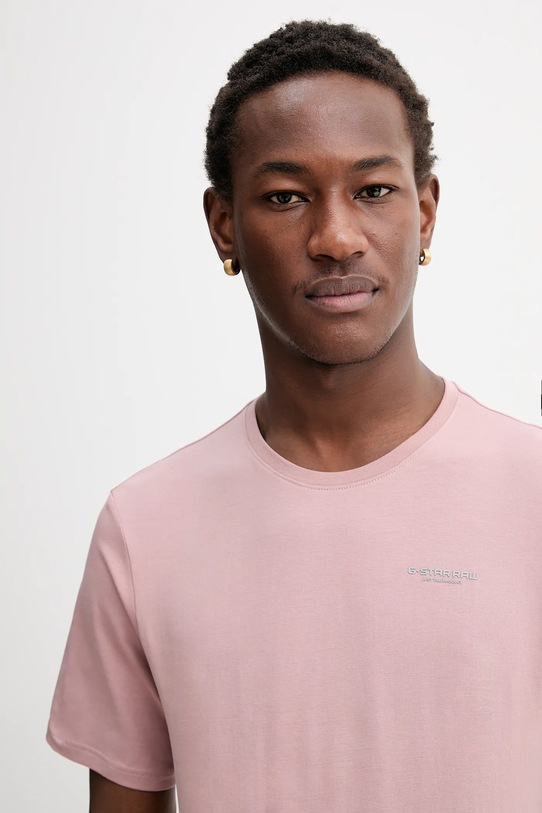 G-Star t-shirt Slim base różowy D19070.C723.8147