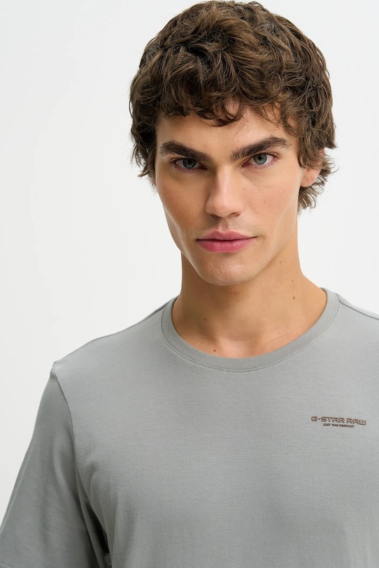 G-Star t-shirt Slim base szary D19070.C723.G283