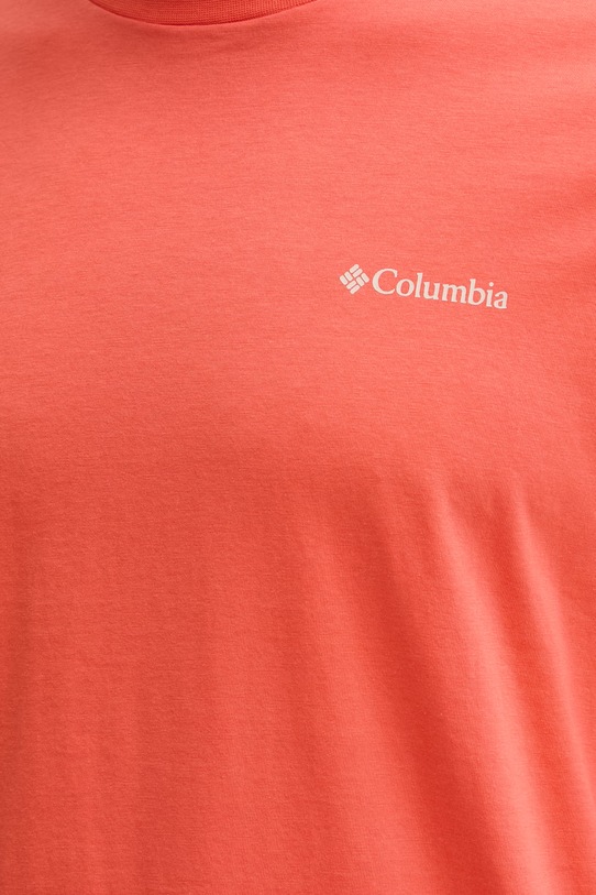 Columbia t-shirt męski bawełniany CSC 2155021 pomarańczowy