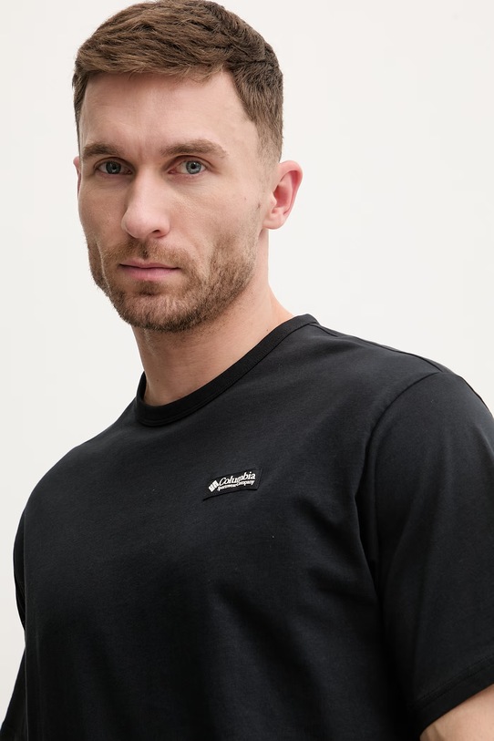 Columbia t-shirt bawełniany CSC czarny 2155041