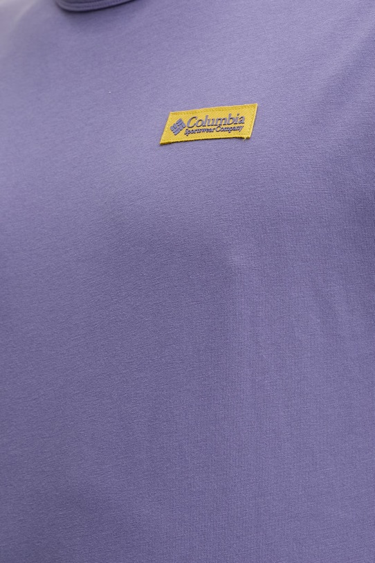 Columbia t-shirt bawełniany CSC 2155061 fioletowy