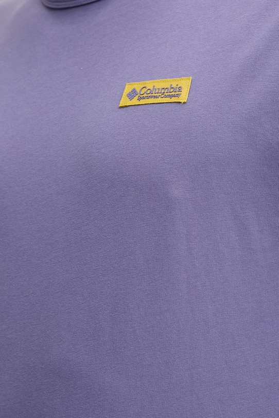 Bombažna kratka majica Columbia CSC 2155061 vijolična
