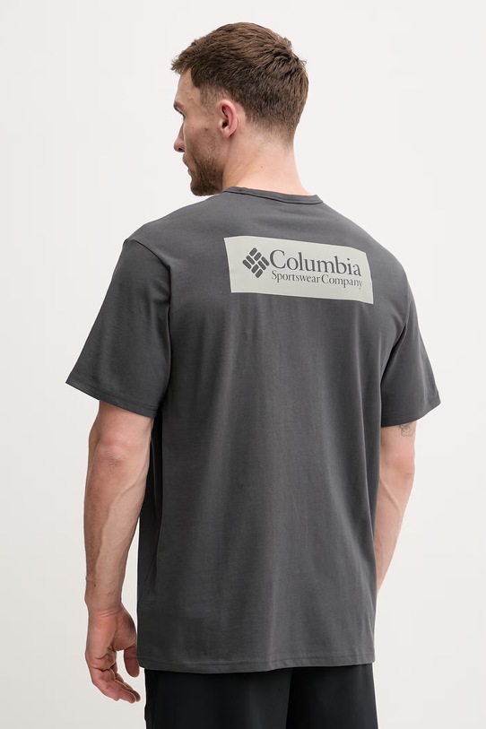 Odzież Columbia t-shirt bawełniany CSC 2155061 szary