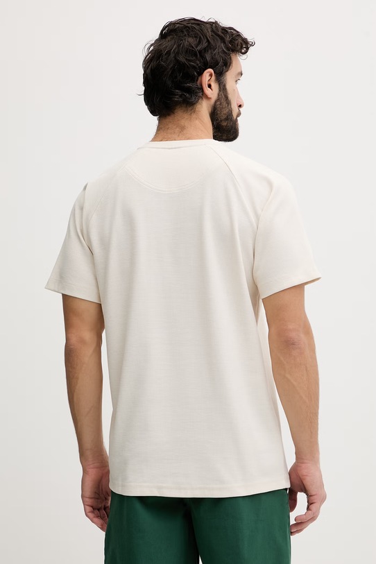 Odzież Columbia t-shirt męski z bawełną Acker Rock 2157061 beżowy