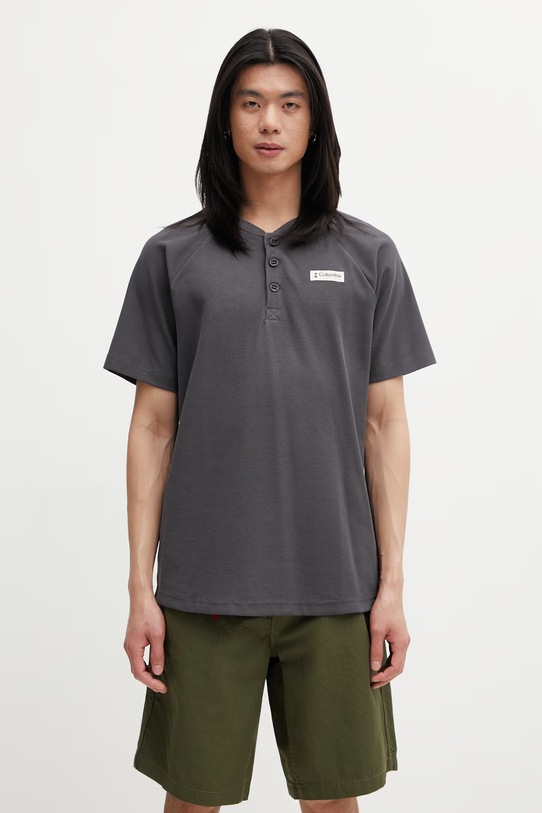 Columbia Acker Rock T-shirt with Cotton for Men gray 2157061