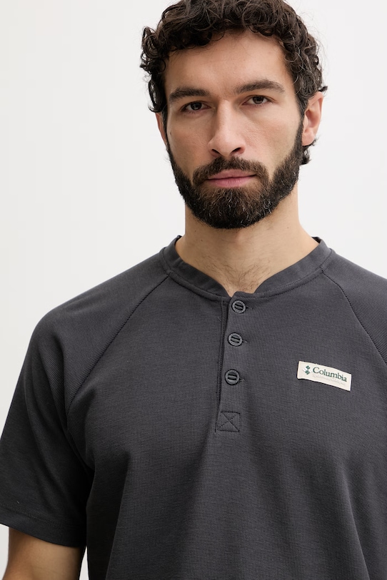 Columbia t-shirt męski z bawełną Acker Rock szary 2157061