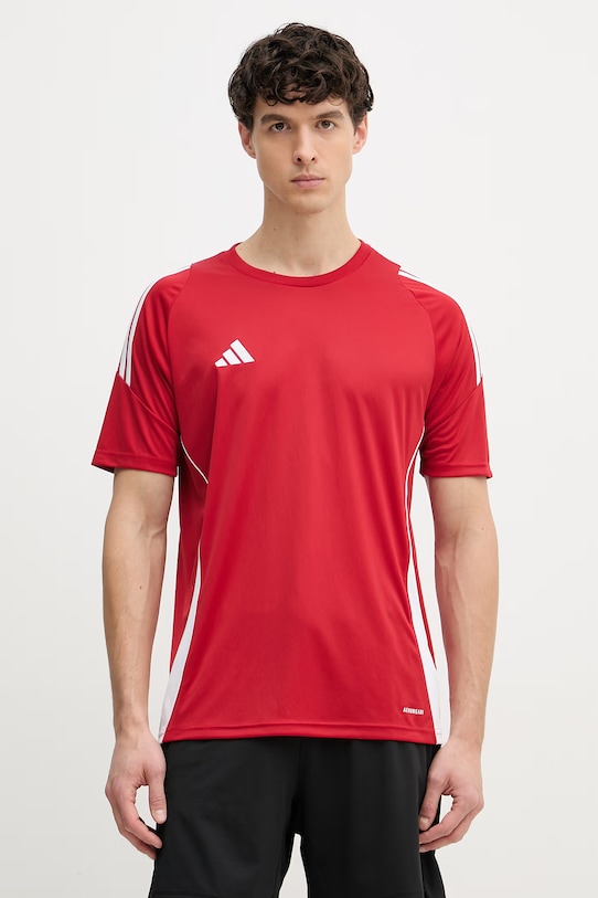 adidas Performance T-shirt treningowy męski Tiro 24 czerwony IS1016