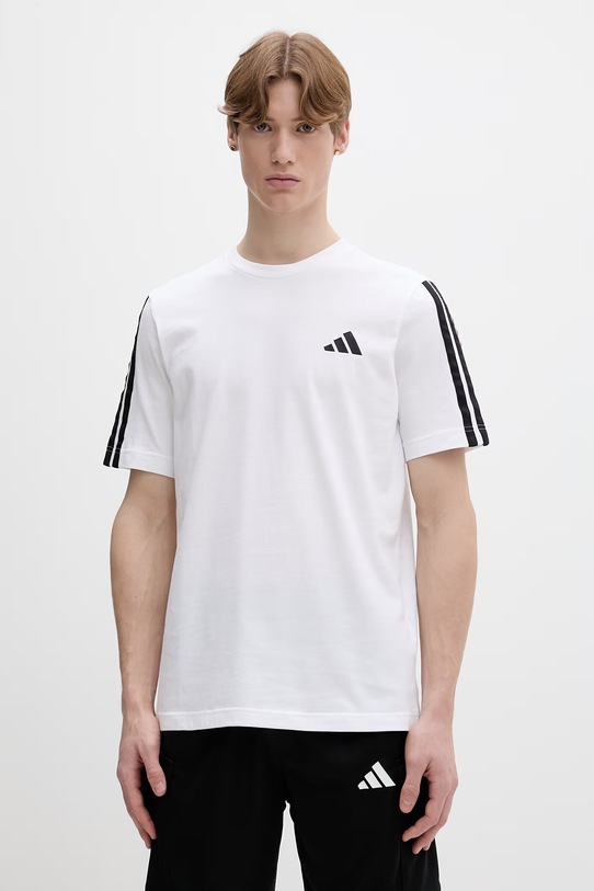 adidas t-shirt bawełniany regular biały JV6784