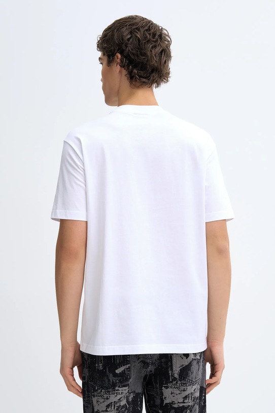 Odzież Karl Lagerfeld Jeans t-shirt bawełniany B1M17065 biały