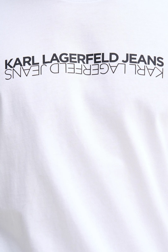 Karl Lagerfeld Jeans t-shirt bawełniany B1M17063 biały