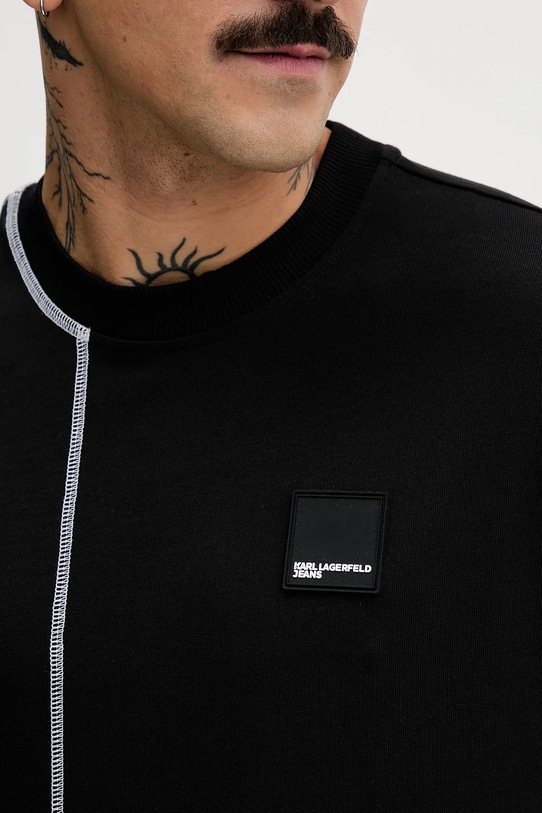 Karl Lagerfeld Jeans t-shirt bawełniany B1M17068 czarny