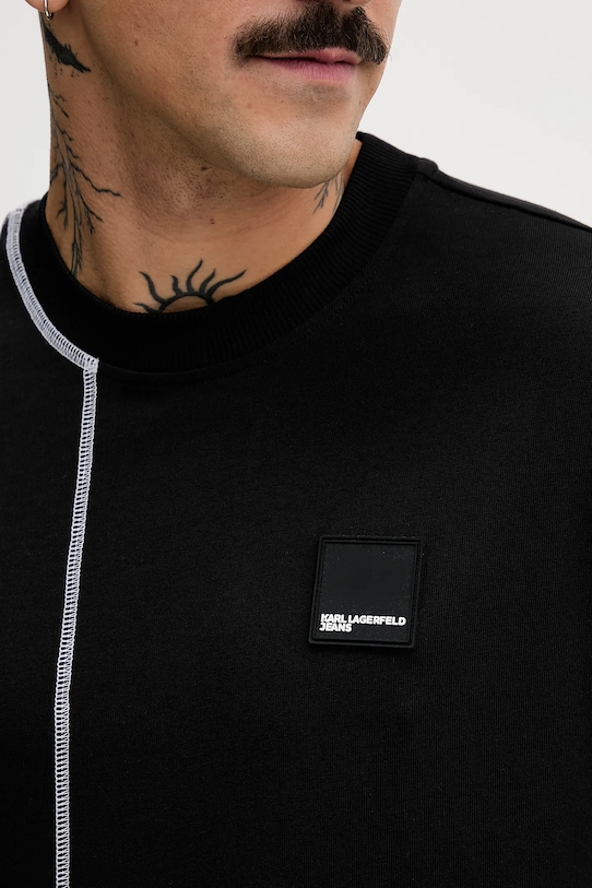 Karl Lagerfeld Jeans t-shirt bawełniany B1M17068 czarny