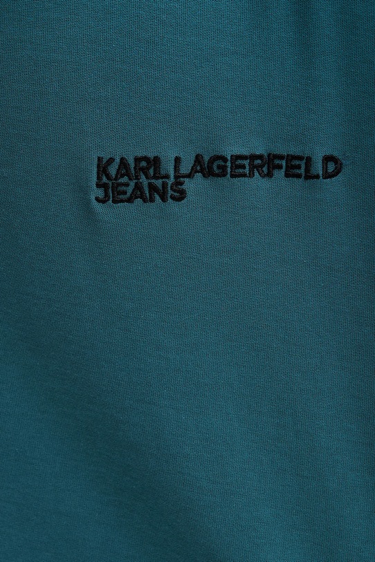 Karl Lagerfeld Jeans t-shirt bawełniany B1M17072 turkusowy
