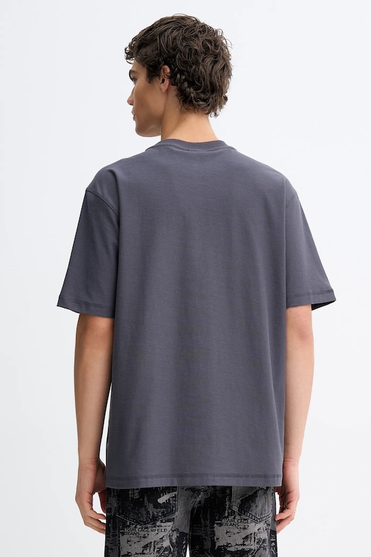 Odzież Karl Lagerfeld Jeans t-shirt bawełniany B1M17072 szary