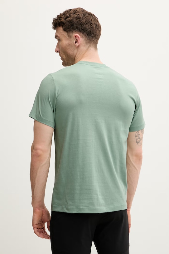 Ρούχα Jack Wolfskin t-shirt Ανδρικό βαμβακερό Essential A65917 πράσινο