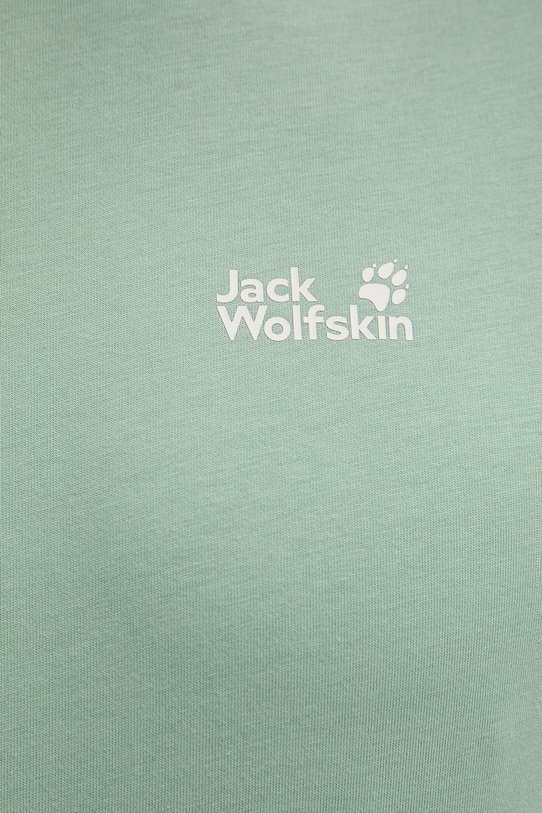 Jack Wolfskin t-shirt Ανδρικό βαμβακερό Essential A65917 πράσινο