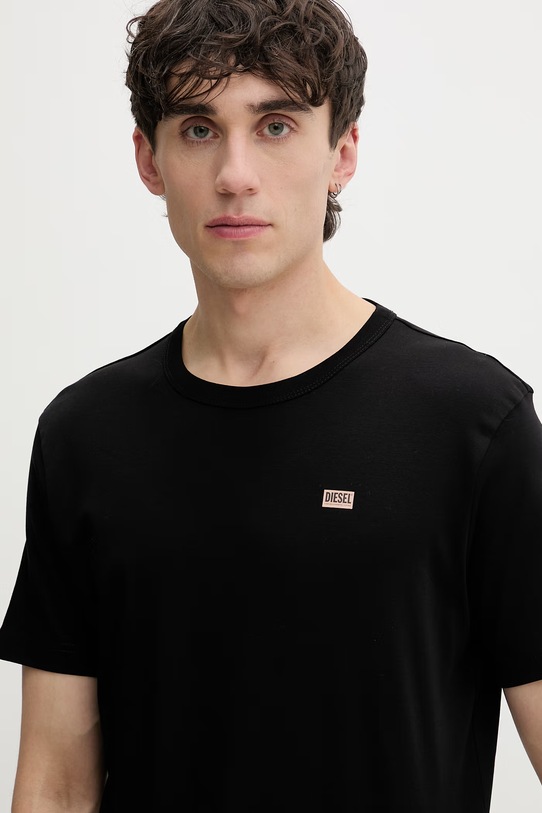 Diesel t-shirt męski bawełniany T-MIEGOR-K77 czarny A14819.0PJBG