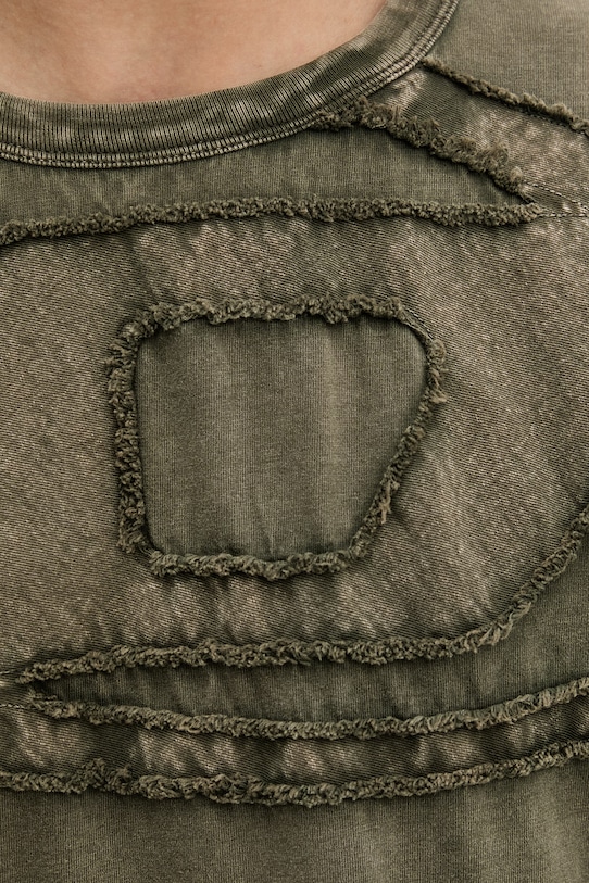 Diesel t-shirt męski bawełniany T-BOXT-DEN A19545.0HGBX zielony