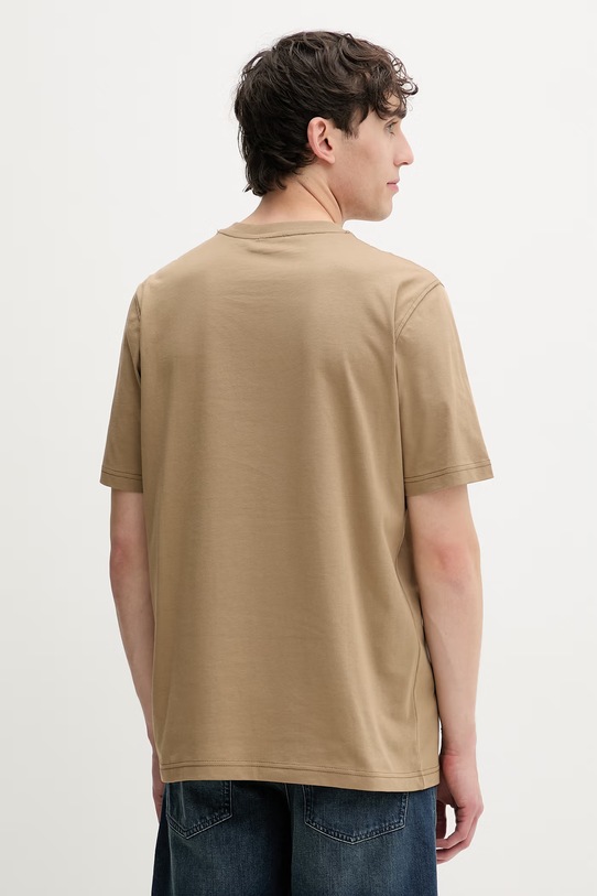 Odzież Diesel t-shirt męski bawełniany T-ADJUST-V2 A19971.0QIAM beżowy