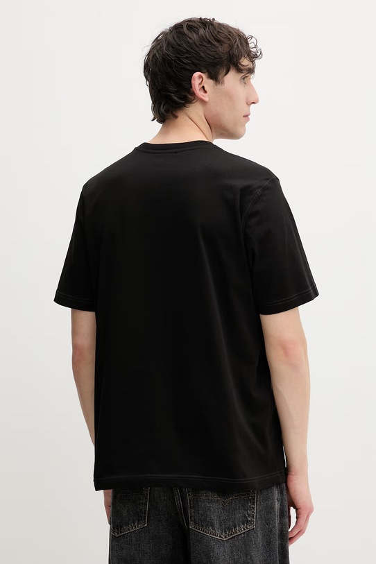 Odzież Diesel t-shirt męski bawełniany T-ADJUST-V2 A19971.0QIAM czarny