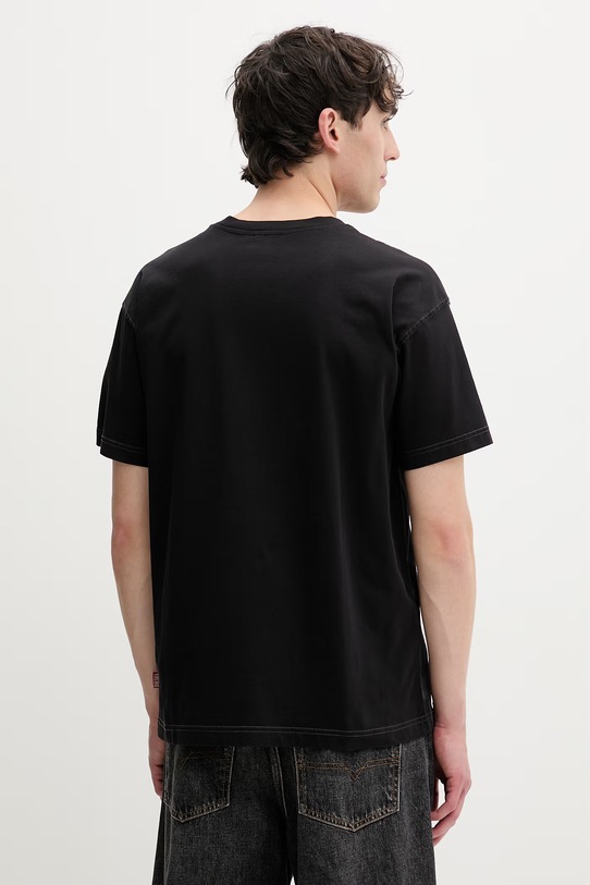 Odzież Diesel t-shirt damski bawełniany T-NORM-V7 A19995.0LJBS czarny