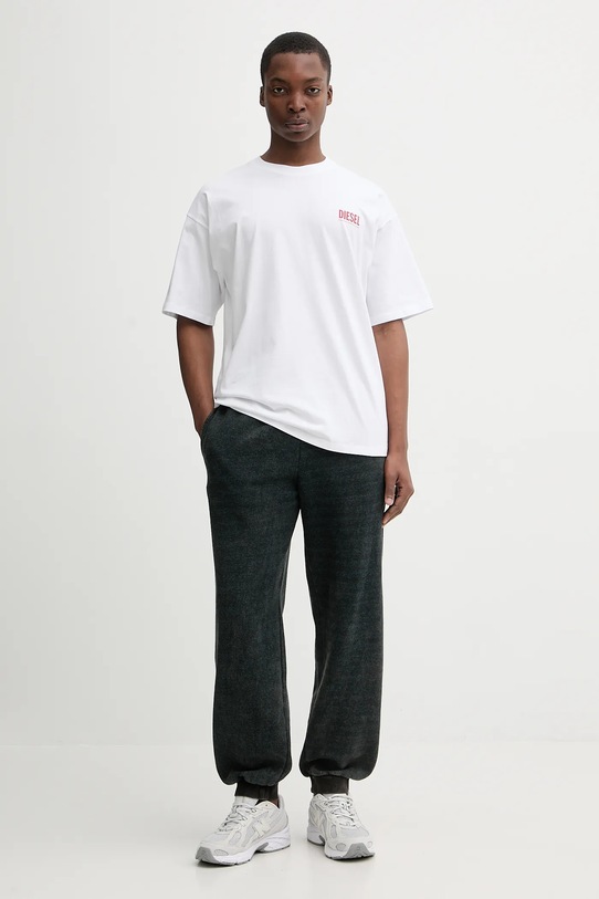 Diesel t-shirt bawełniany T-BOXT-BISK A20036.0EPCA biały SS26