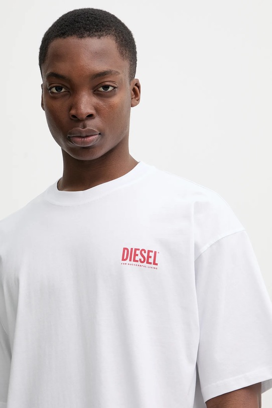 Diesel t-shirt bawełniany T-BOXT-BISK biały A20036.0EPCA