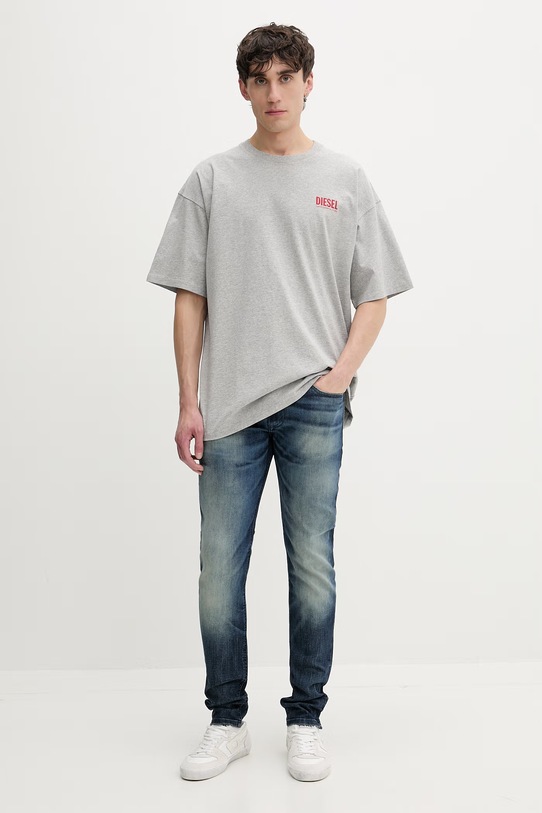 Diesel t-shirt bawełniany T-BOXT-BISK A20036.0EPCA szary SS26