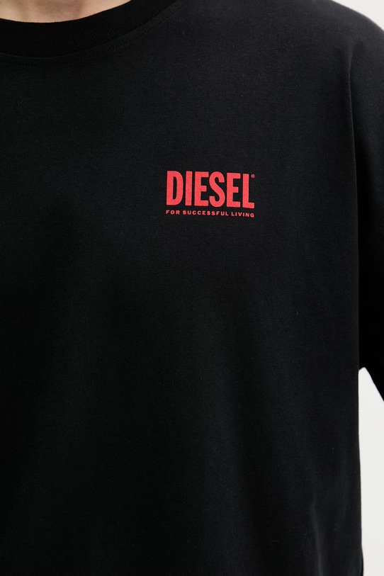 Diesel t-shirt bawełniany T-BOXT-BISK A20036.0EPCA czarny
