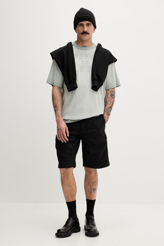 Diesel T-shirt męski bawełniany T-LOOK A20226.0QMBT zielony SS26