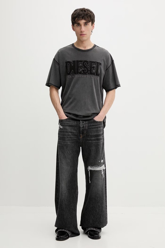 Diesel t-shirt męski T-RAWBOXT A21041.0KMAH szary SS26