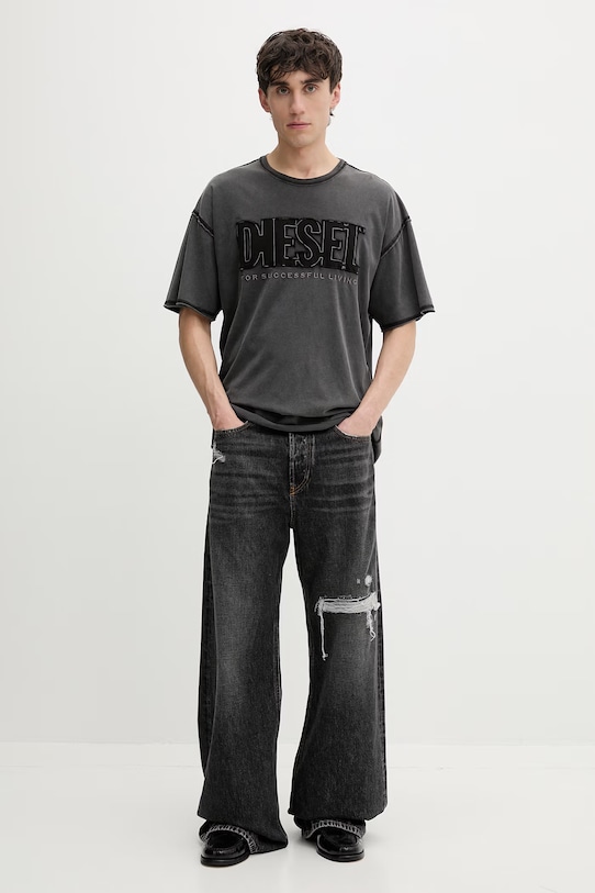 Diesel t-shirt męski T-RAWBOXT A21041.0KMAH szary SS26