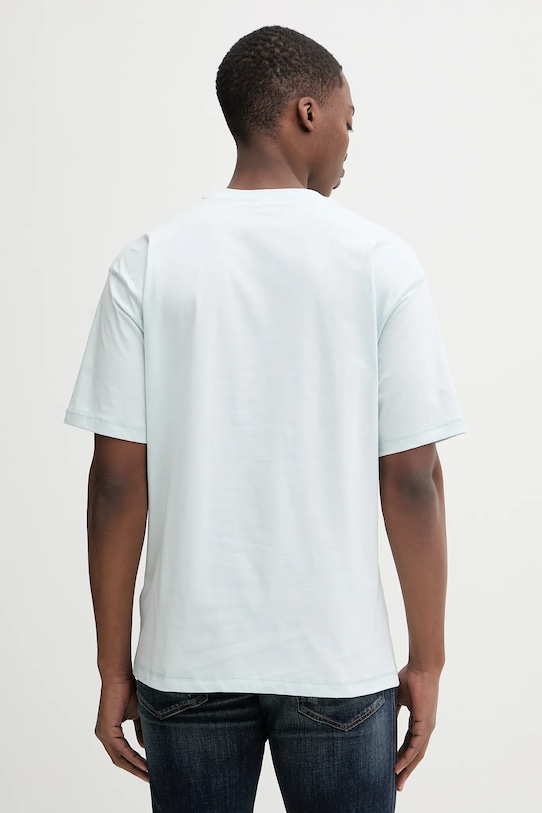 Odzież Diesel t-shirt bawełniany T-LUCIEN-IHBI A21562.0PLAT turkusowy