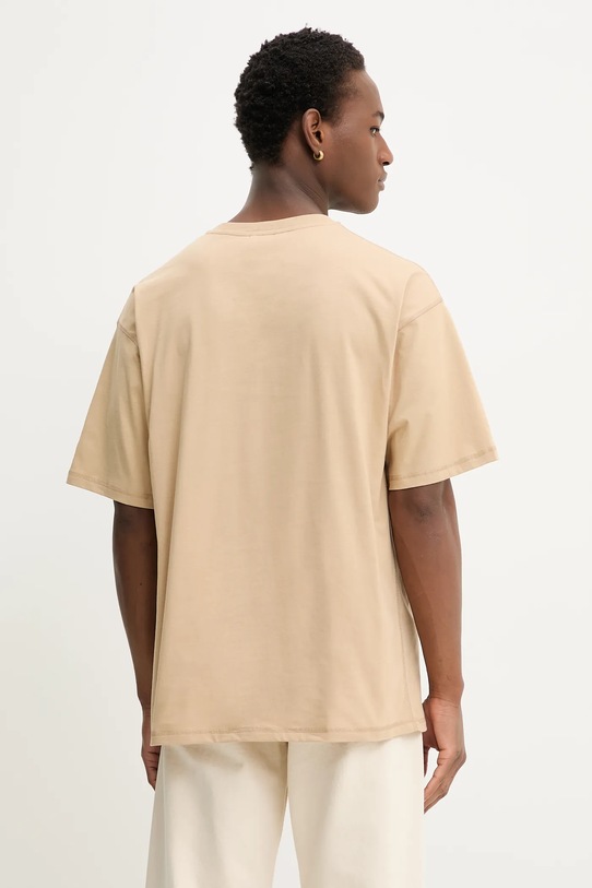 Odzież Diesel t-shirt bawełniany T-LUCIEN-IHBI A21562.0PLAT beżowy