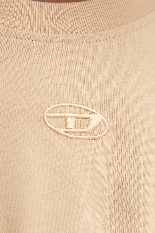 Diesel t-shirt bawełniany T-LUCIEN-IHBI A21562.0PLAT beżowy