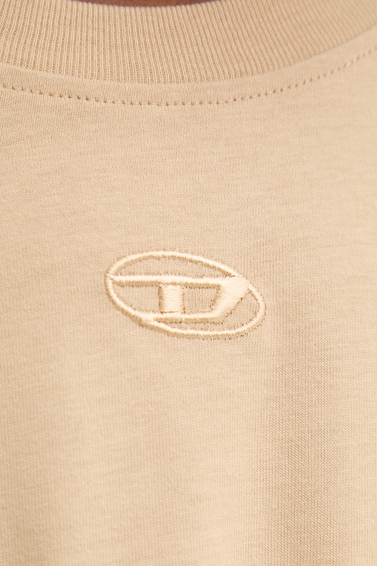 Diesel t-shirt bawełniany T-LUCIEN-IHBI A21562.0PLAT beżowy