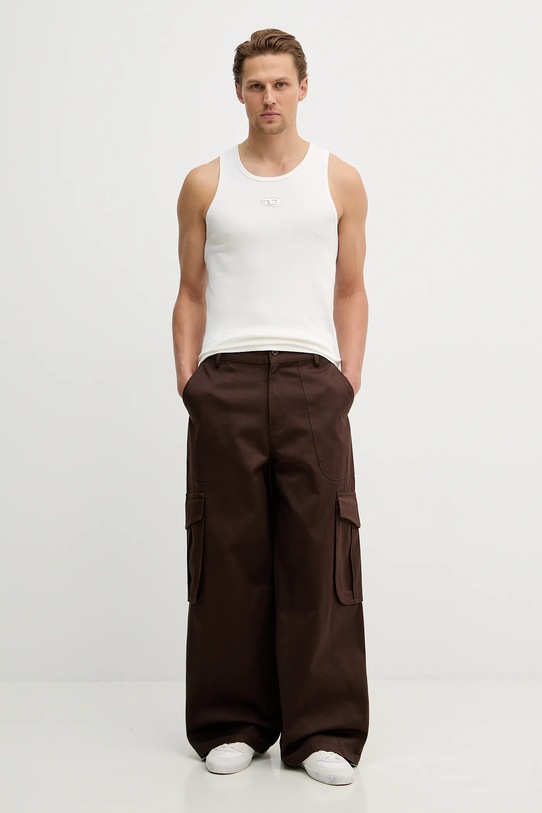 Diesel t-shirt T-LIFTY-IOD A21742.0JMBA beżowy SS26