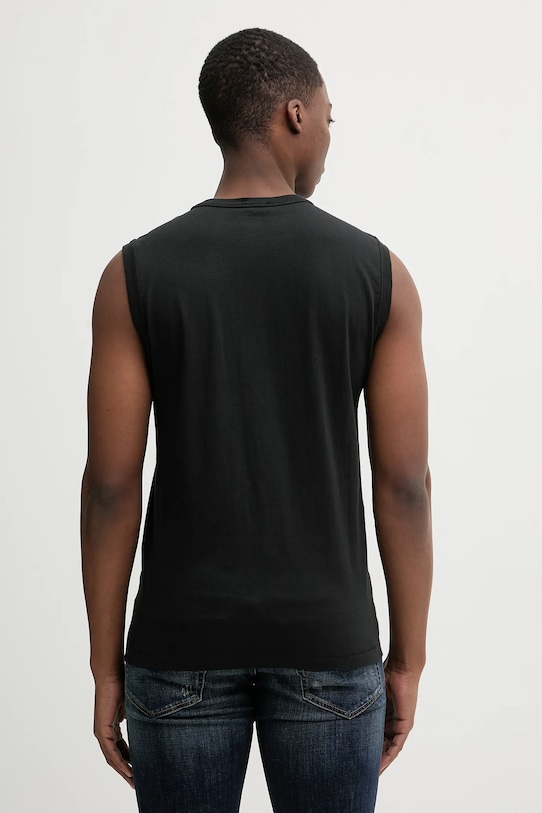 Odzież Diesel t-shirt bawełniany T-BISCO-IOD A21743.0JMBB czarny