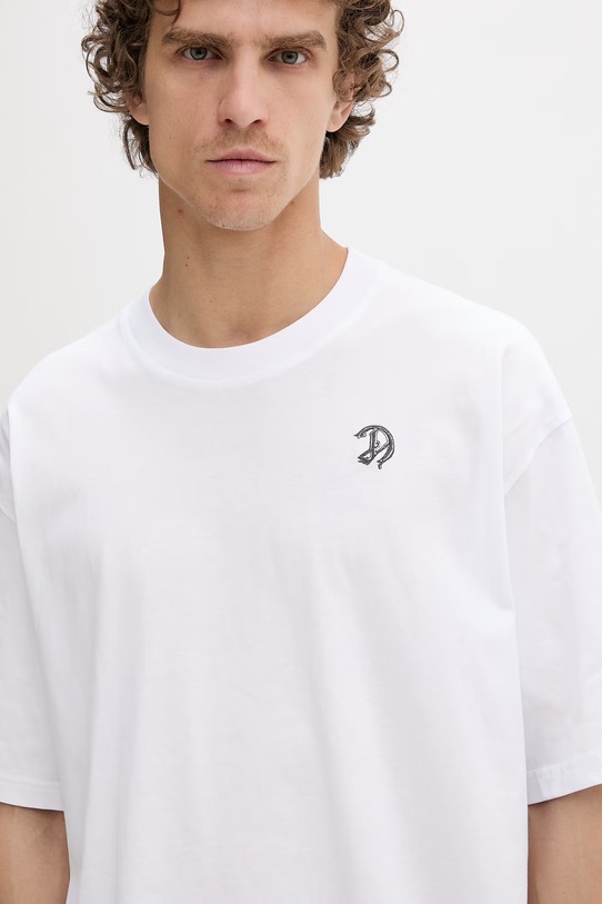 Diesel T-shirt męski bawełniany T-BOGGY-V2 biały A22481.0PLAT