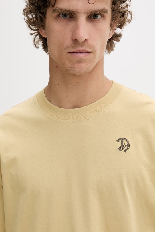 Diesel T-shirt męski bawełniany T-BOGGY-V2 beżowy A22481.0PLAT