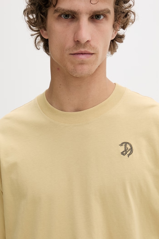 Diesel T-shirt męski bawełniany T-BOGGY-V2 beżowy A22481.0PLAT