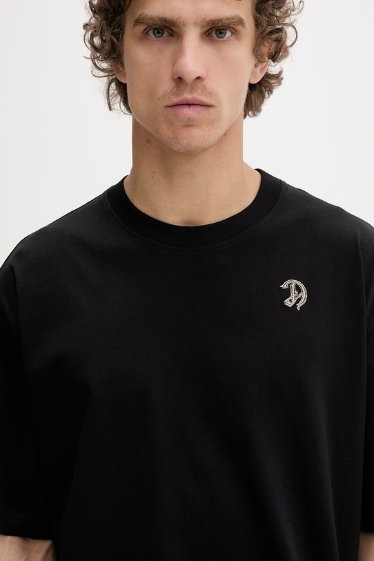 Diesel T-shirt męski bawełniany T-BOGGY-V2 czarny A22481.0PLAT