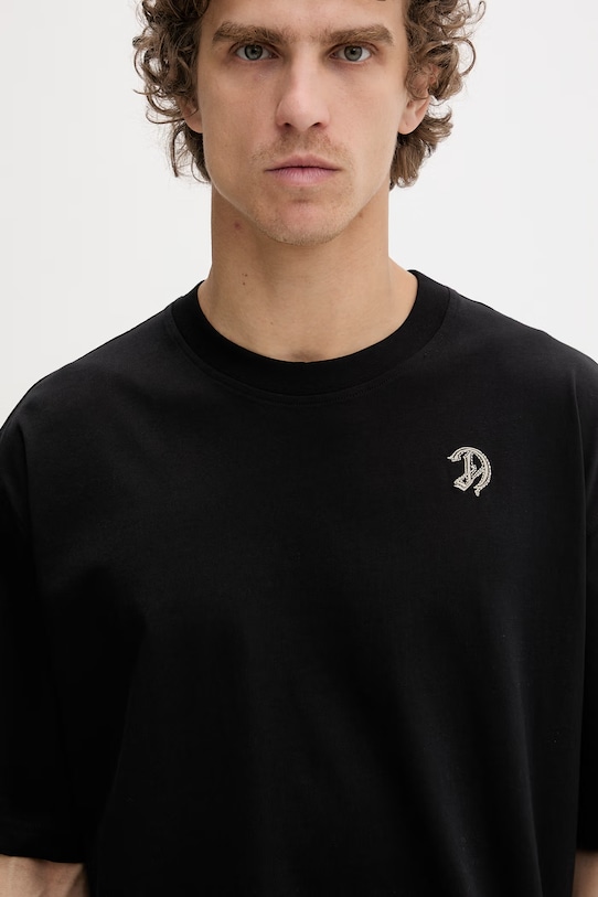 Diesel T-shirt męski bawełniany T-BOGGY-V2 czarny A22481.0PLAT