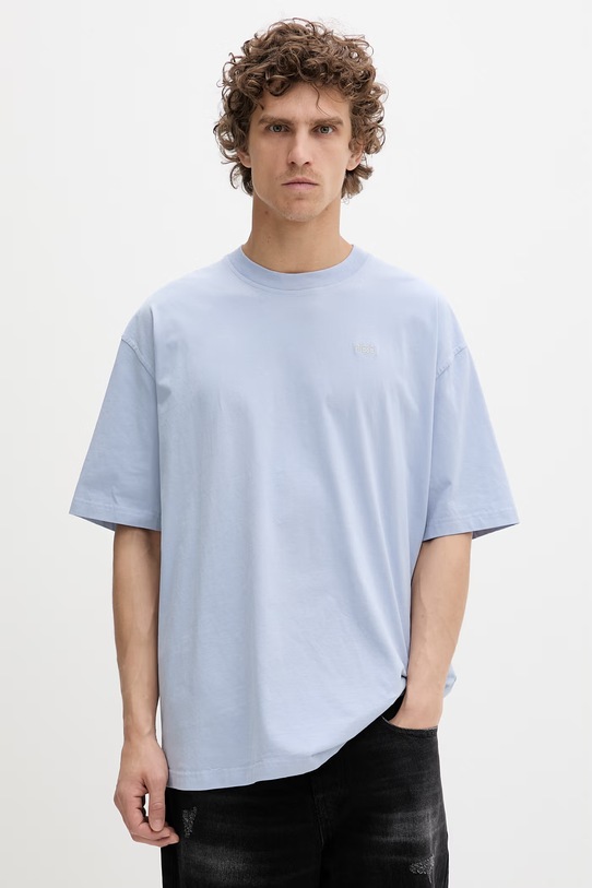 Odzież Diesel T-shirt męski bawełniany T-BOGGY-V3 A22482.0PLAT niebieski