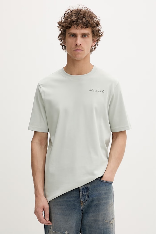 Diesel t-shirt męski bawełniany T-ADJUST-V11 zielony A22495.0AIJU