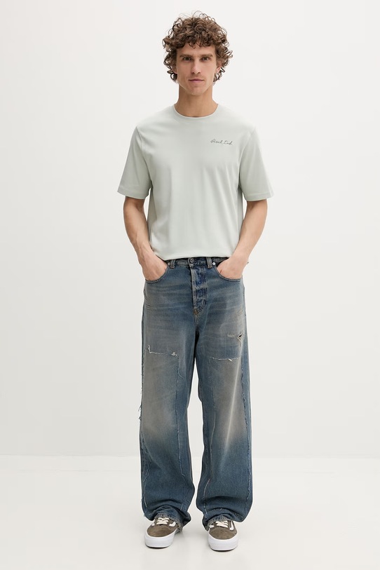 Diesel t-shirt męski bawełniany T-ADJUST-V11 A22495.0AIJU zielony SS26