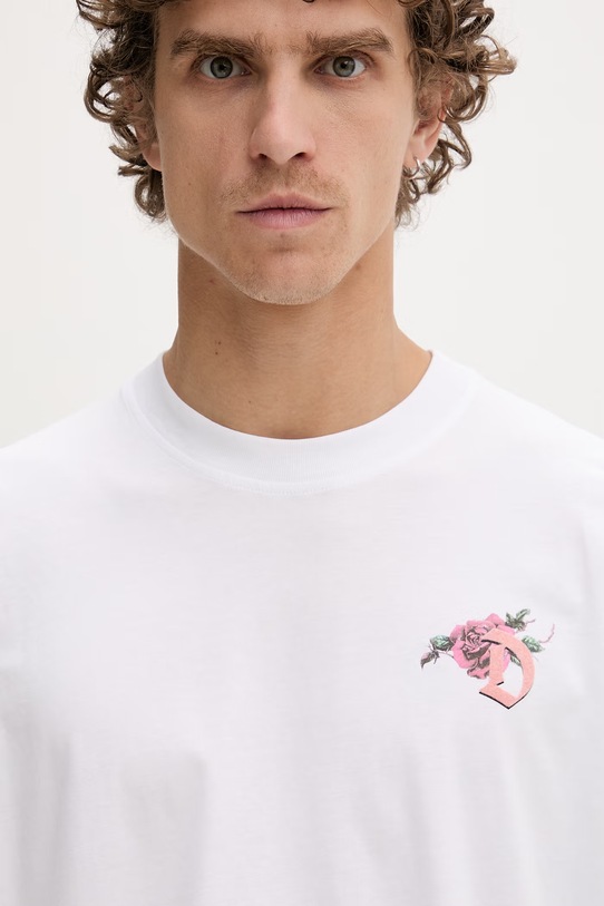 Diesel t-shirt męski bawełniany T-BOGGY-V4 biały A22497.0PLAT