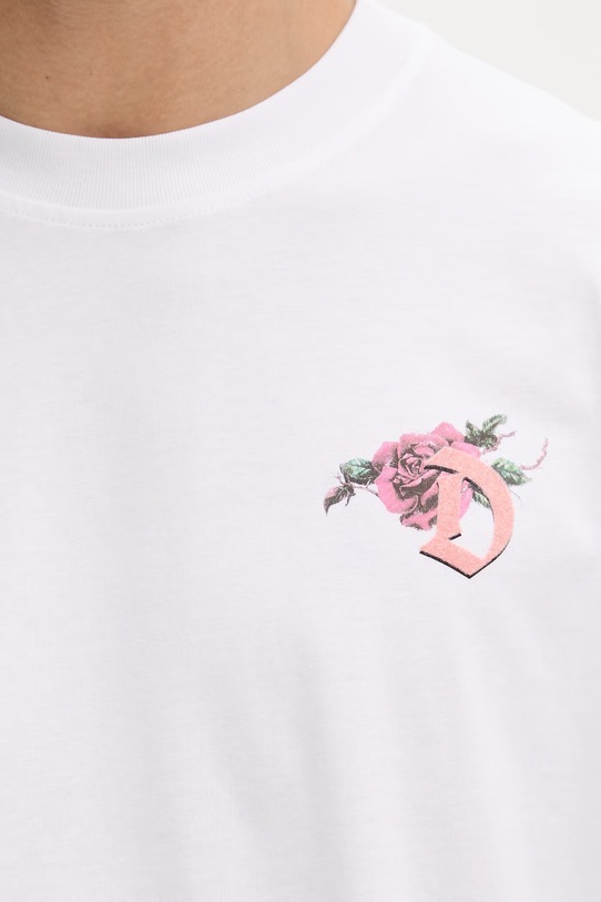 Diesel t-shirt męski bawełniany T-BOGGY-V4 A22497.0PLAT biały