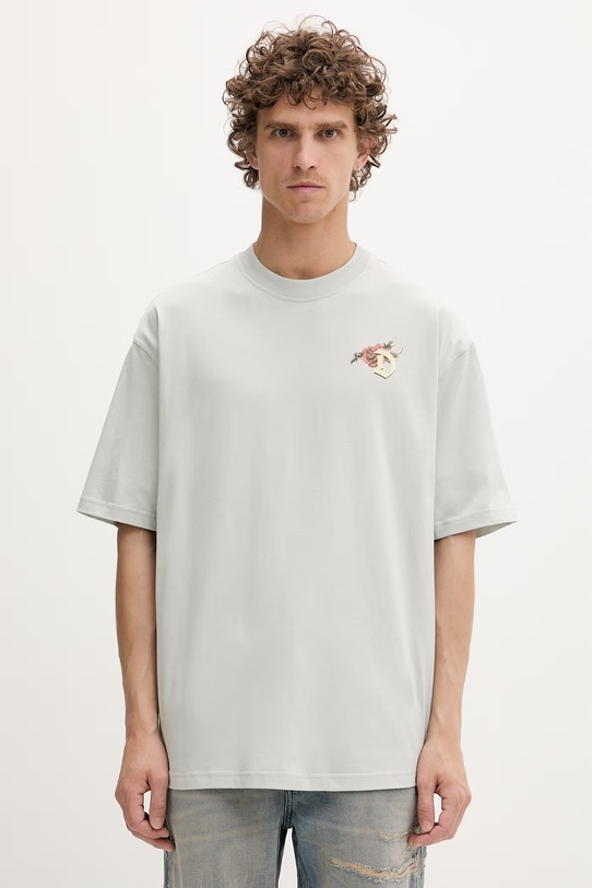 Odzież Diesel t-shirt męski bawełniany T-BOGGY-V4 A22497.0PLAT szary