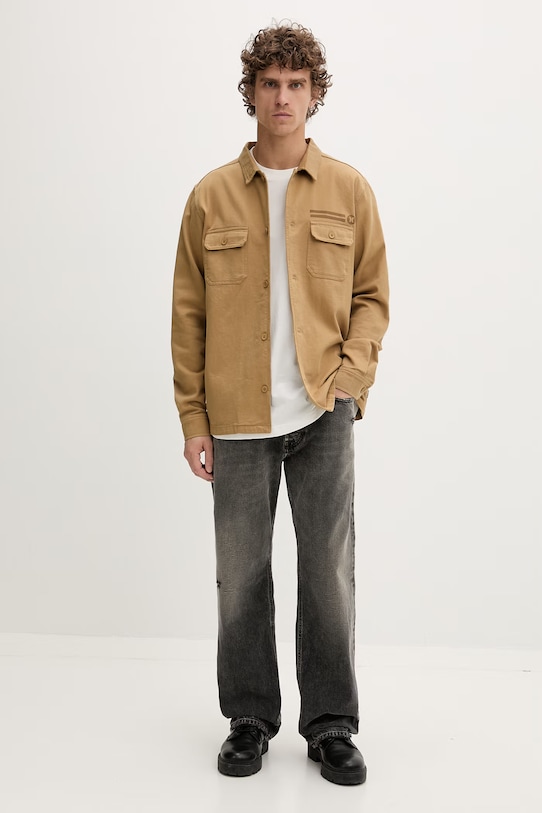 Diesel t-shirt męski bawełniany T-BOGGY-V6 A22505.0WICU beżowy SS26